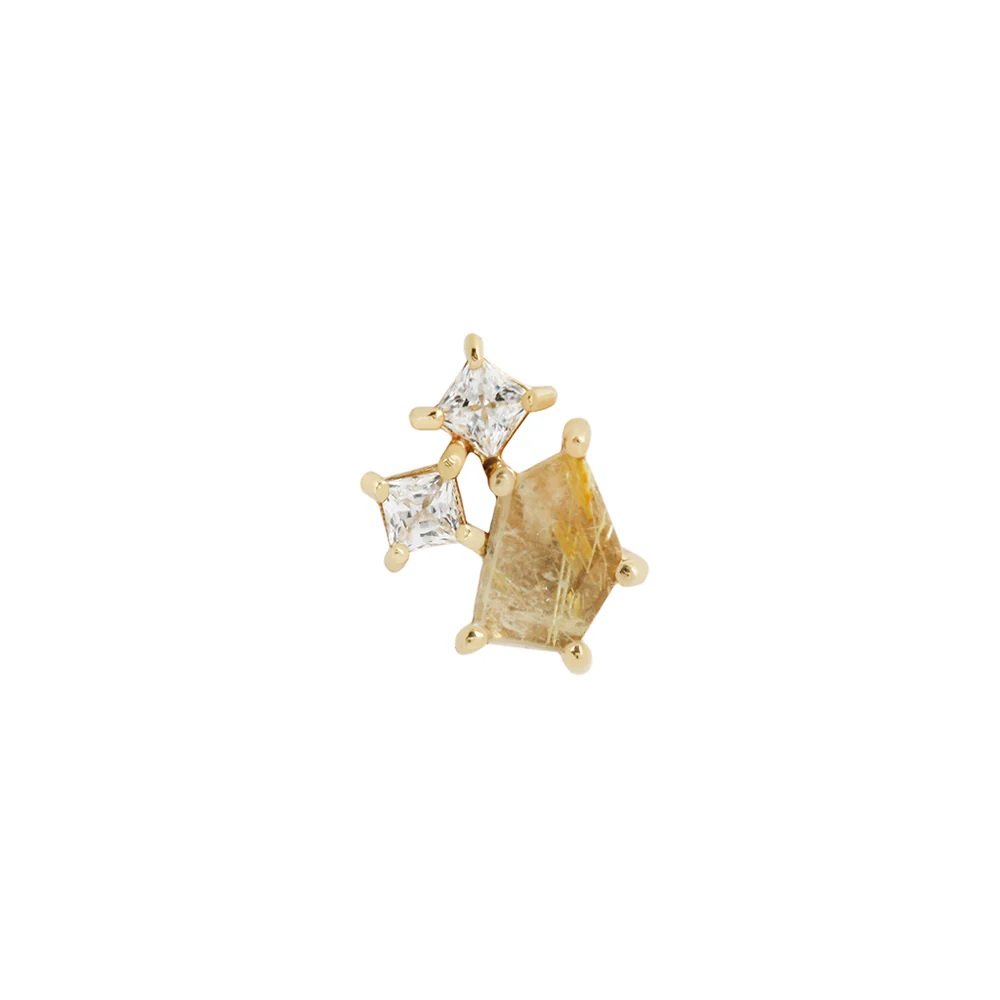 Lyra - Rutilated Quartz - Threadless End-SQ4122368