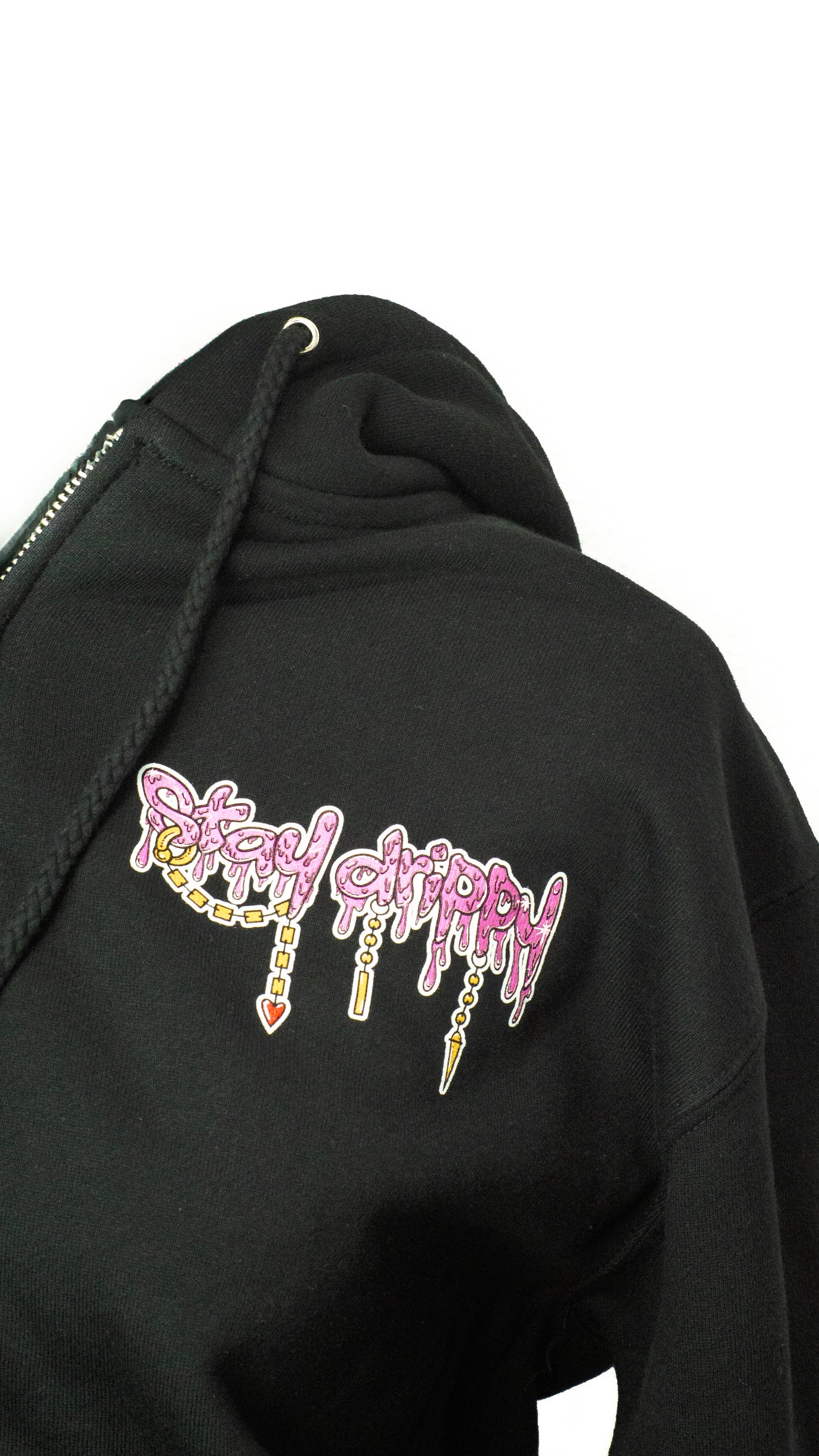 Bpyesworld Stay Drippy Sweatshirt - Zip Up