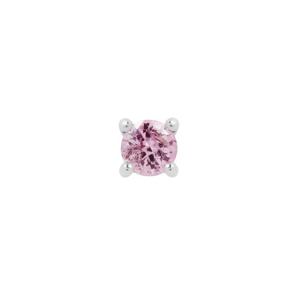 Pink Sapphire Prong - Threadless End-SQ7007180